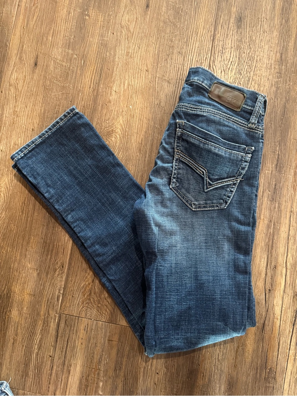 BKE Buckle Alec Straight Leg Jeans Men's 30 x 31 Dark Blue Premium Stretch Denim